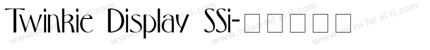 Twinkie Display SSi字体转换